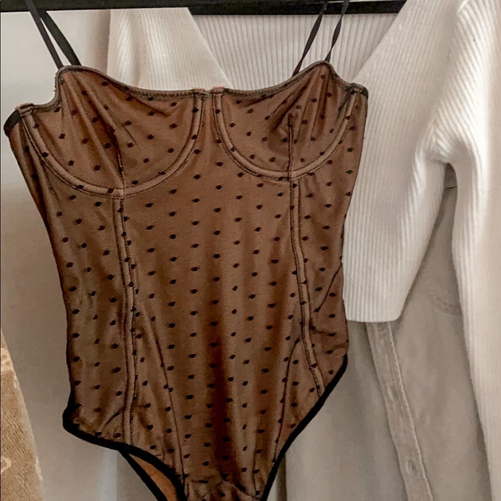 White Fox Bodysuit NWOT